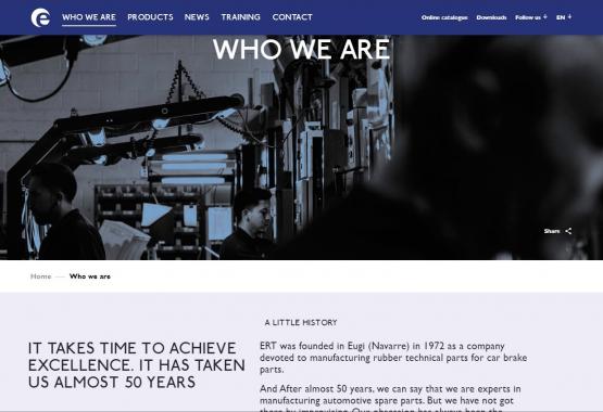 Captura de la web de ERT